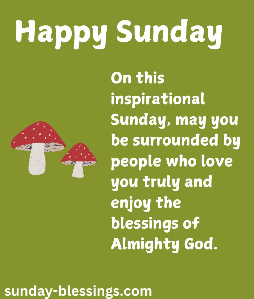 Sunday Blessings Image with Quote