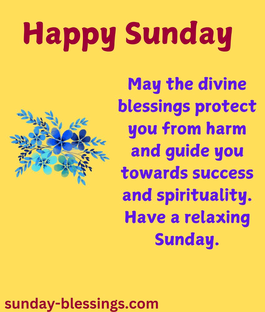 Sunday Blessings Image and Quote