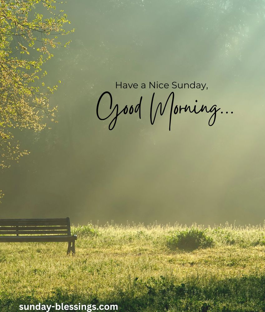 Good Morning Sunday Image