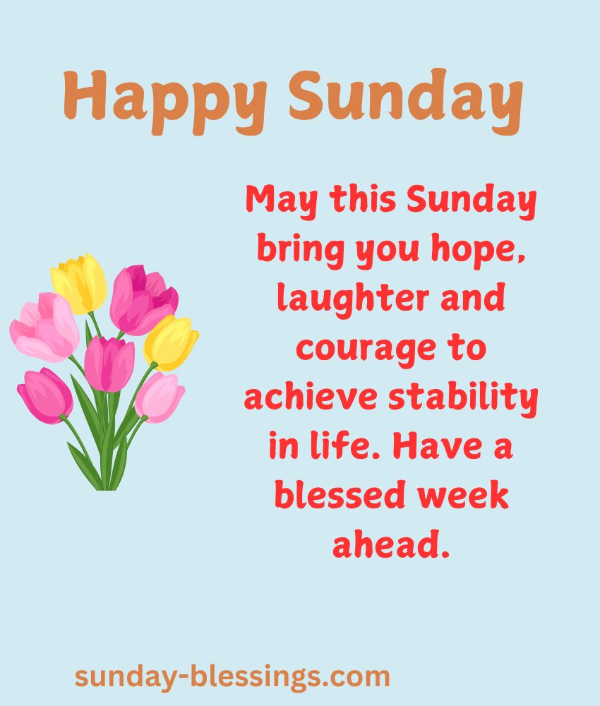 Sunday Blessings Image