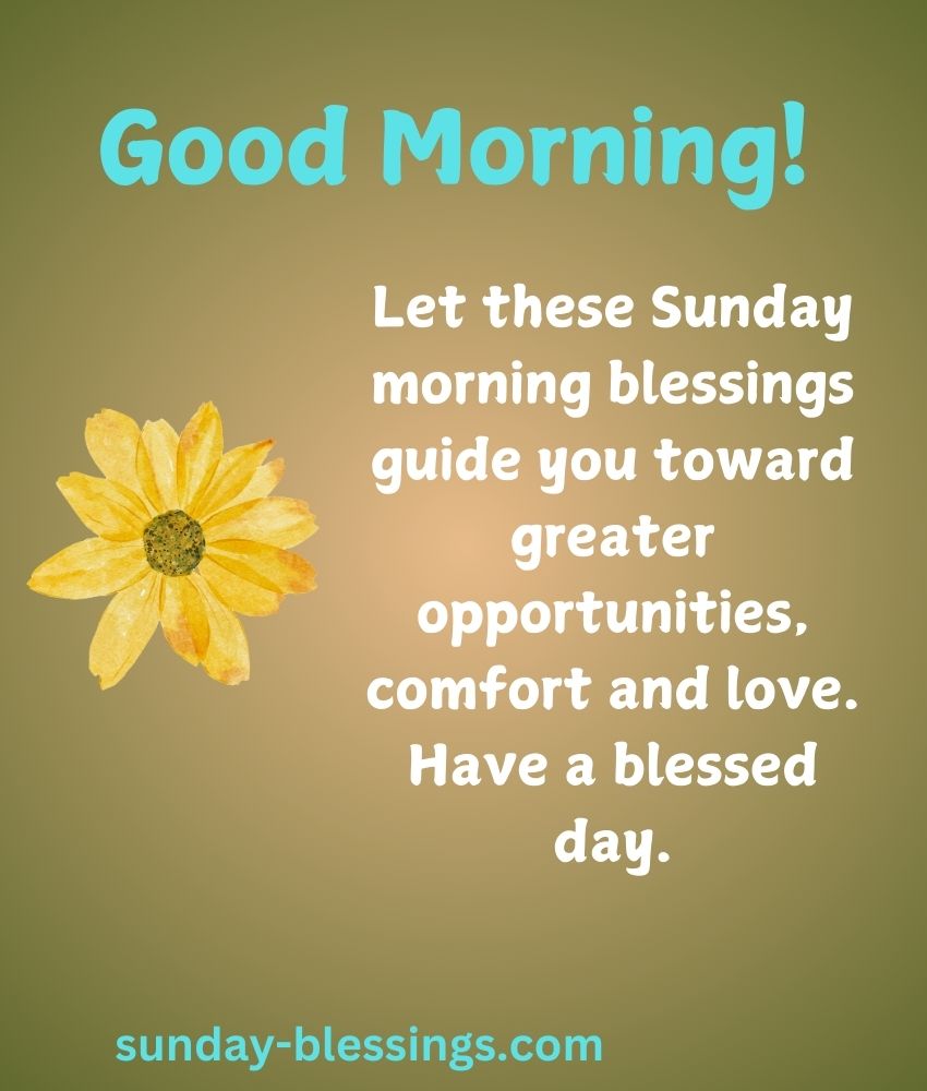 Sunday Blessings Image