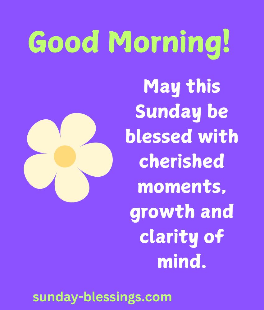 Sunday Blessings Image