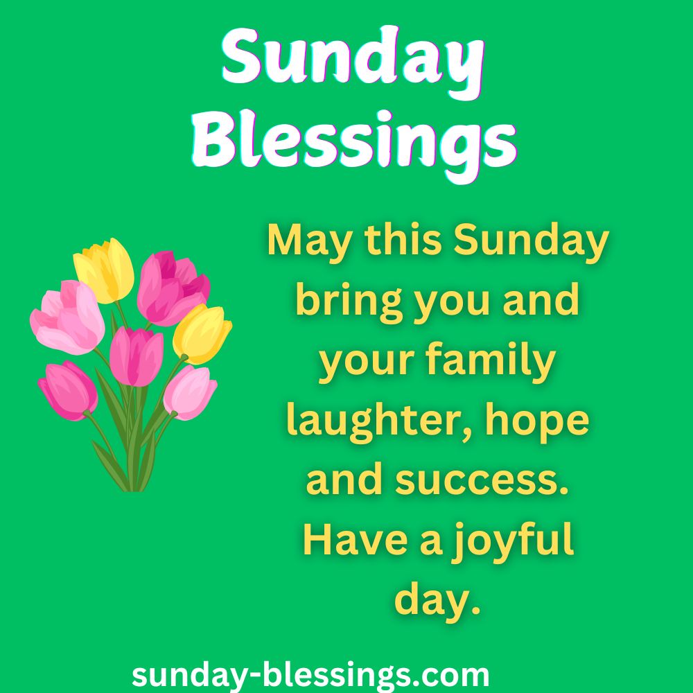 Sunday Blessings Image