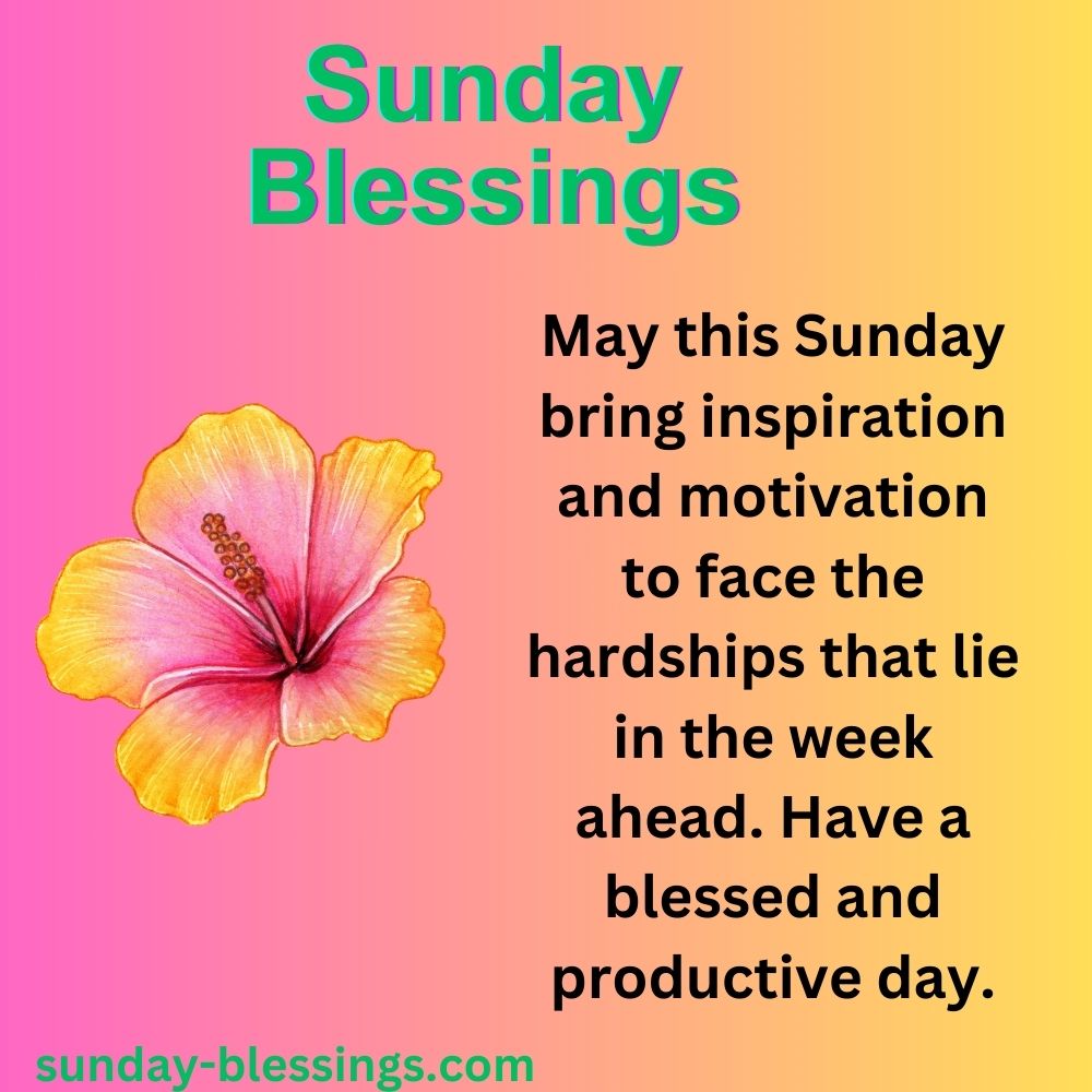 Inspirational Sunday Blessings  image