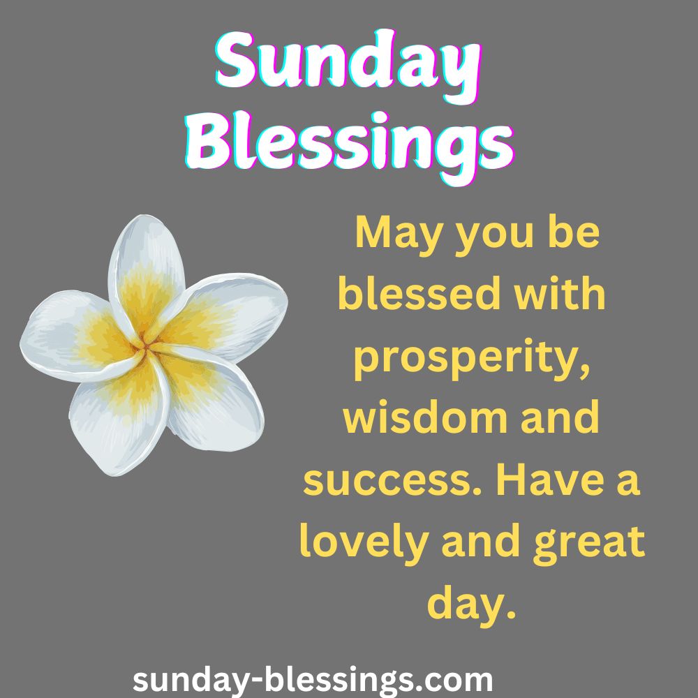 Sunday Blessings