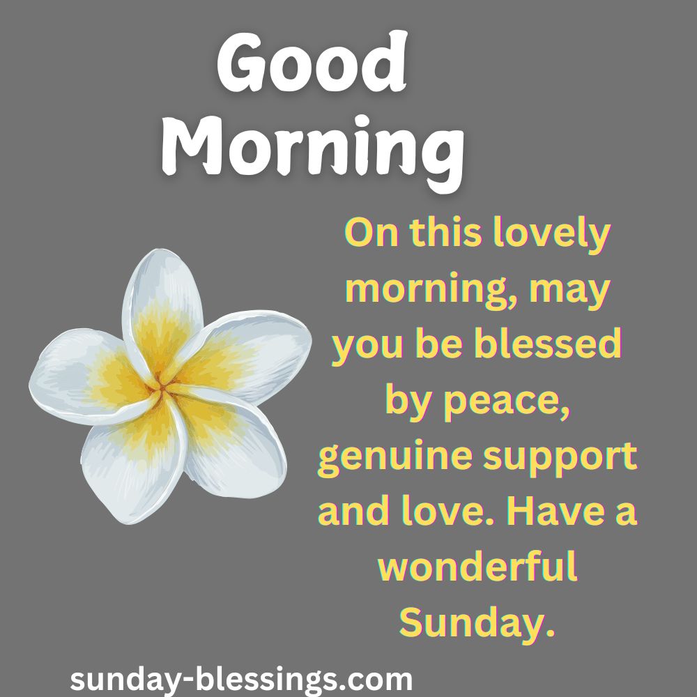 100+ Sunday Morning Blessings for a Peaceful and Joyful Week 4 sunday morning blessings images