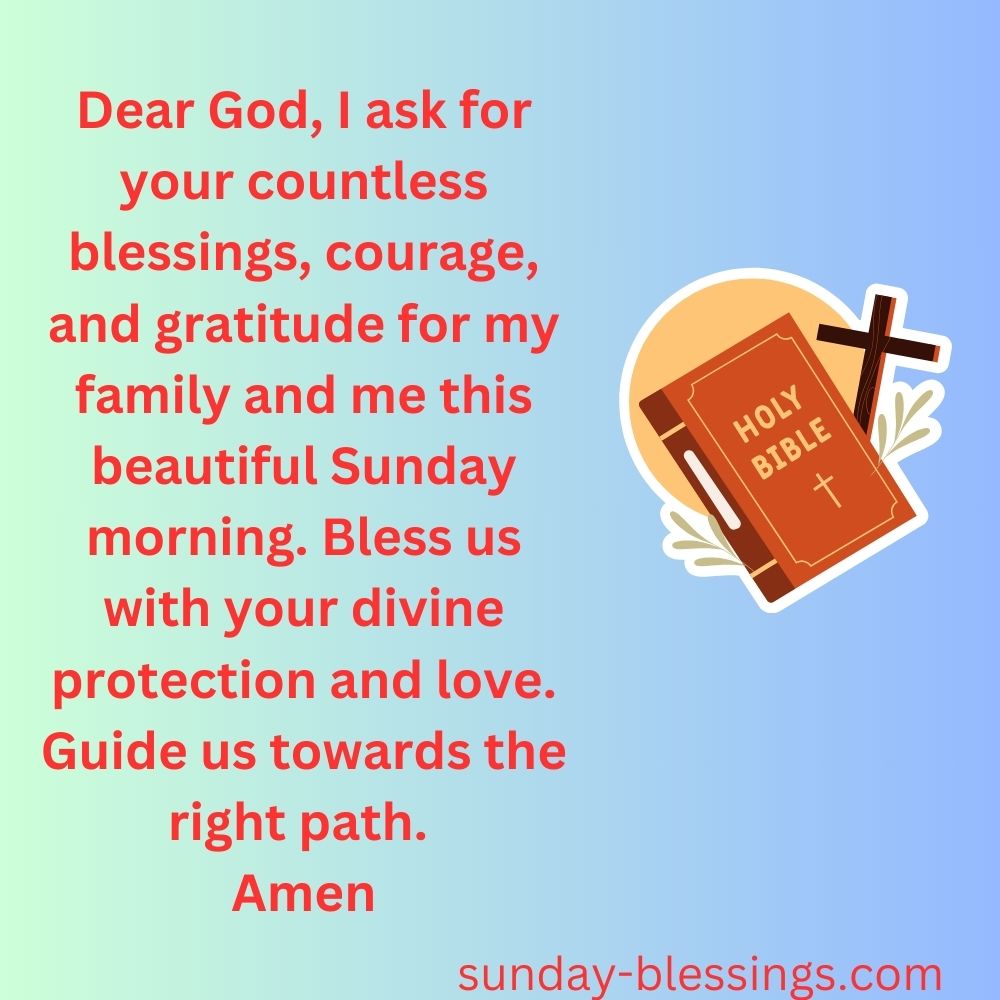 100+ Sunday Morning Blessings for a Peaceful and Joyful Week 10 Sunday morning Blessings and prayers image