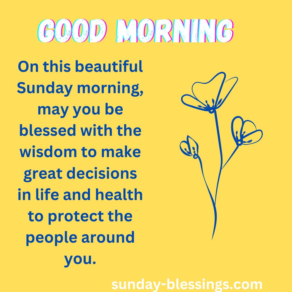 Good Morning Sunday Blessings image